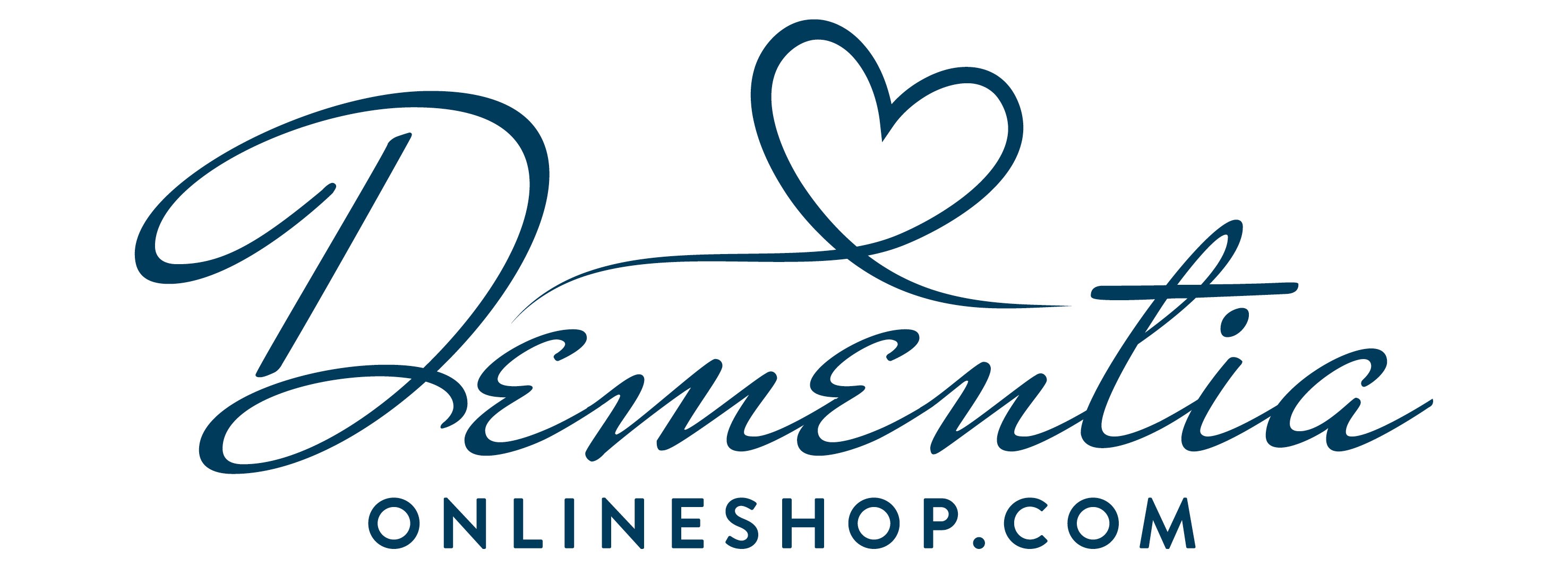 Dementia Onlineshopin logo, linkki johtaa kaupan sivuille.